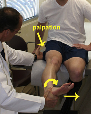 Fig 6*. Manobra realizada com paciente sentado